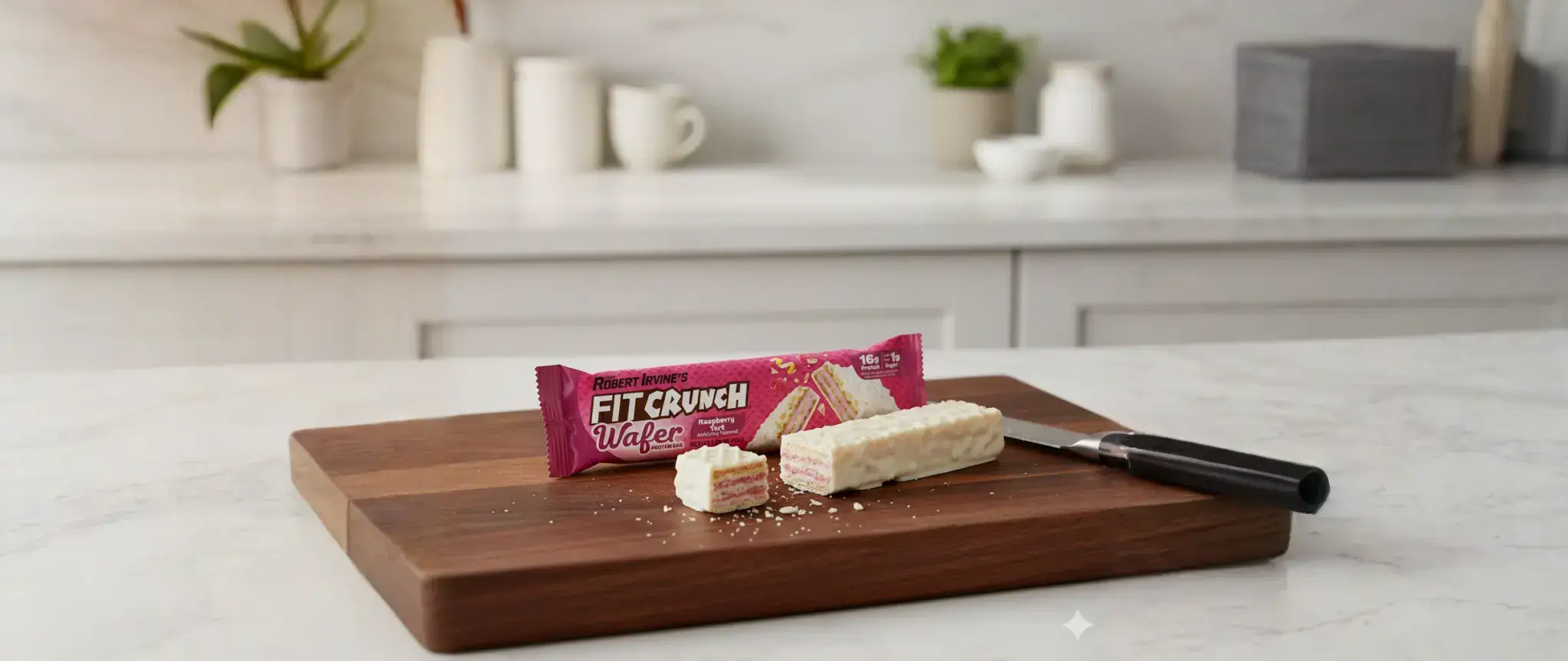 FITCRUNCH Wafer Protein Bar Raspberry Tart
